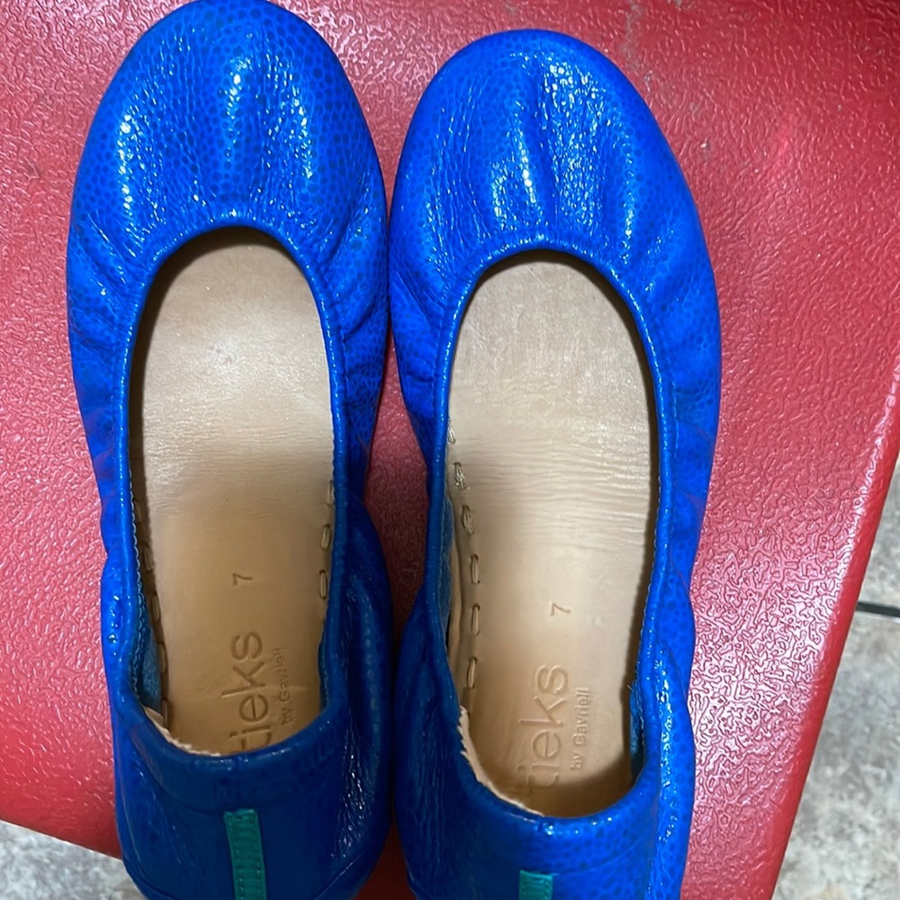 Tieks Custom Electric Blue Toscani